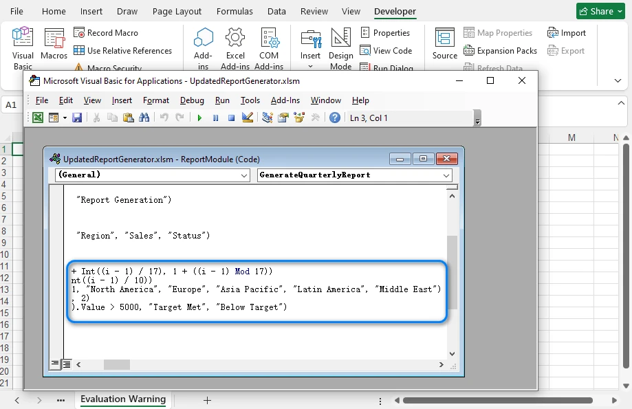 Edit Macros in Excel Using C#