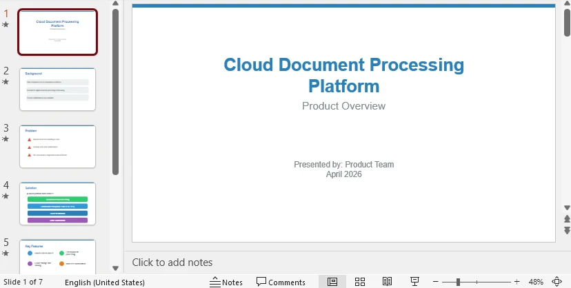 PowerPoint Presentation for PPTX to MP4 Video Conversion