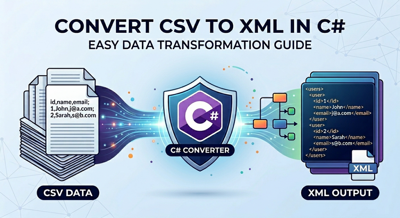 Spire.XLS guide to convert CSV to XML in C#