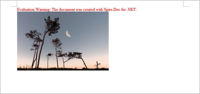Insert Images to Word in C#