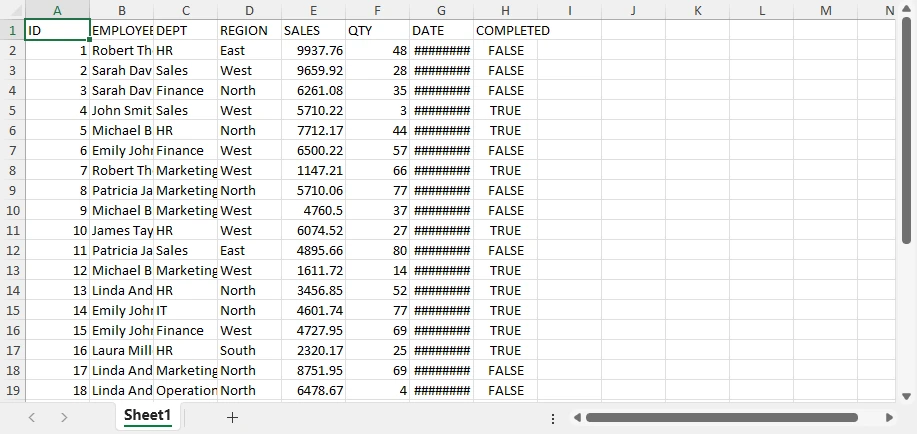 Convert DBF to Basic Excel with Python