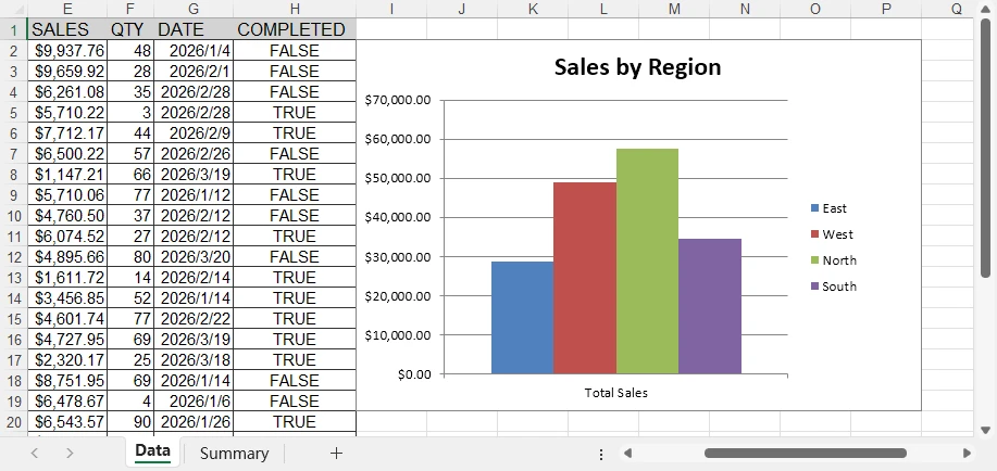 Add Conditional Formatting to Excel File Generated from DBF