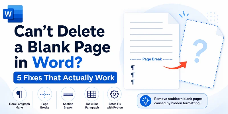 Guide visuel pour supprimer les pages blanches dans Word qui ne veulent pas s'effacer
