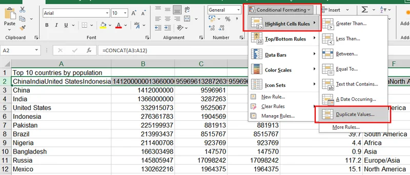 Evidenzia Celle Duplicate con Formattazione Condizionale