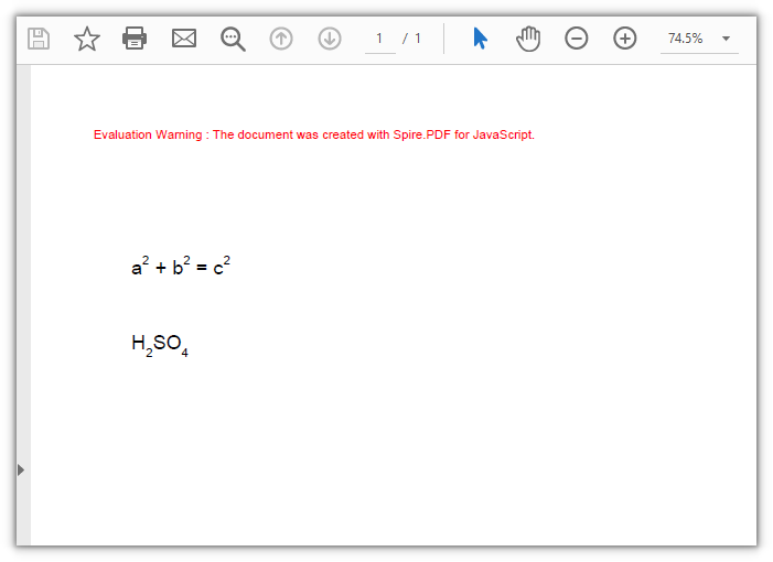 Body text and smaller markers joined up run by run, one line of formula and one of chemical formula