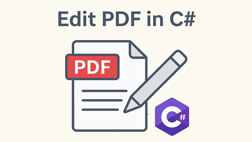 How to Edit PDF using C# .NET
