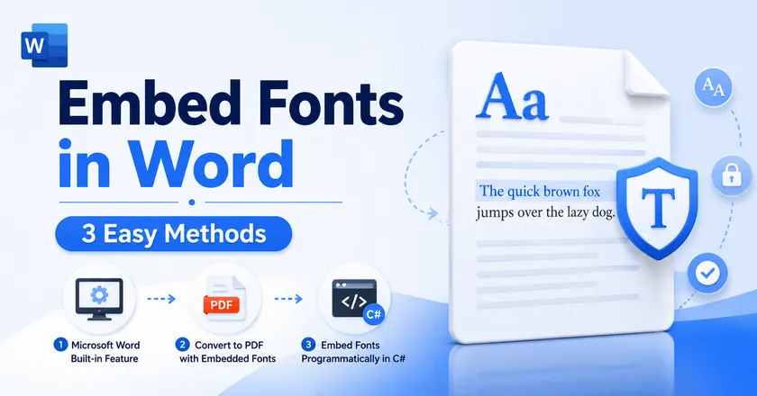 Embed Fonts in Word Documents