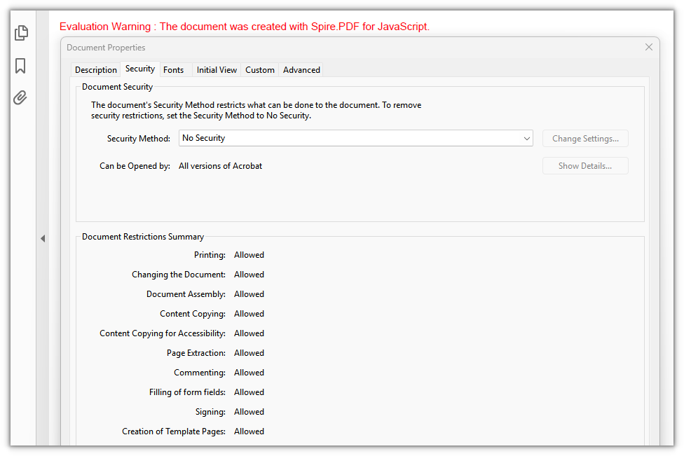 The PDF document after the password protection is removed, ready to open directly