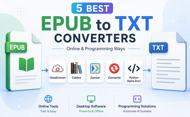 Los 5 mejores convertidores de EPUB a TXT