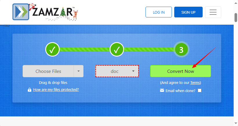 Online free Excel to Word Converter