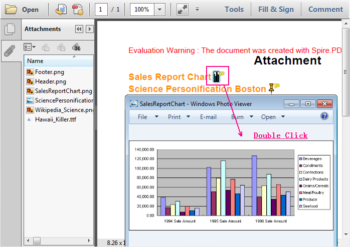 Extract the attachments from PDF document via PDFViewer