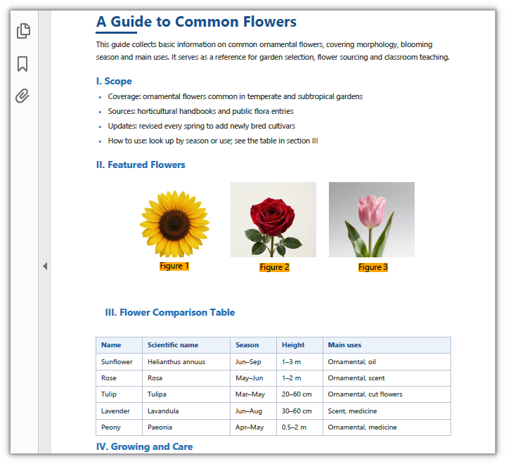 Three figure captions matched by the regular expression and highlighted