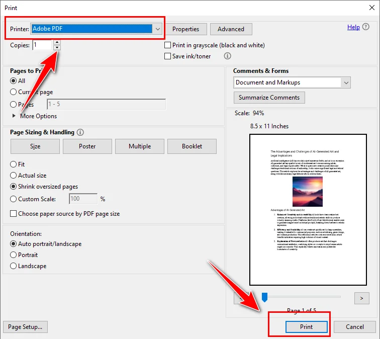 Ein PDF in Adobe Acrobat einfach abflachen