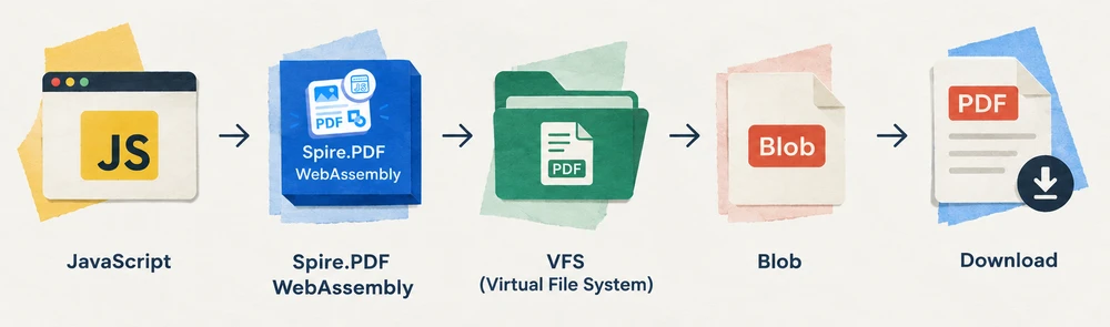 Spire.PDF for JavaScript PDF - Processing Workflow