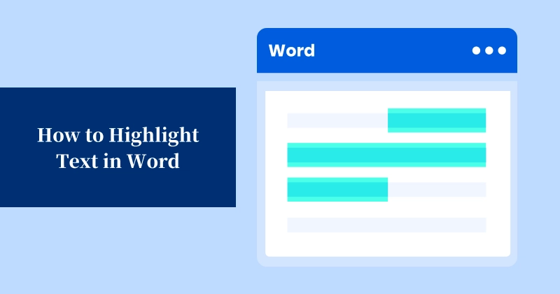 Step-by-Step Guide Showing How to Highlight Text in a Word Document