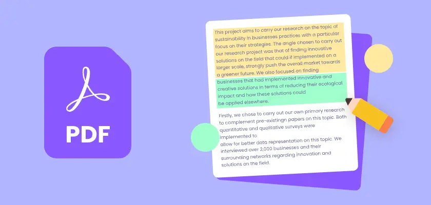 Evidenziare testo in PDF