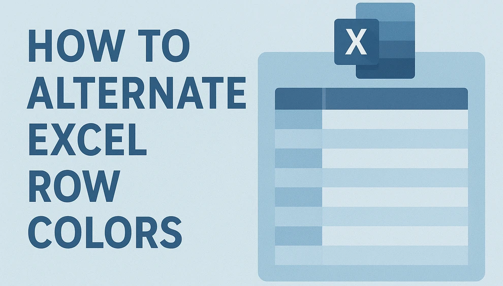 Tutorial on how to alternate row colors in Excel