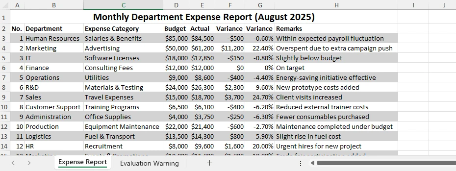 Alternating row colors in Excel using Python