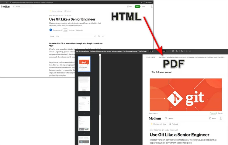 result page of cloudxdocs changing html to pdf format