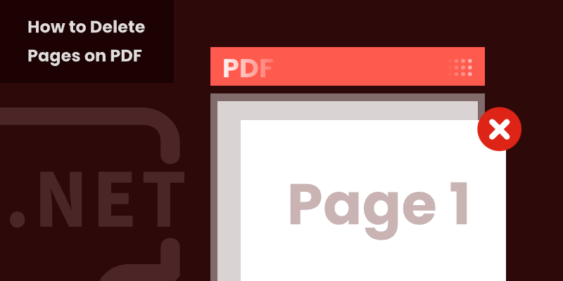 cover page of deleting pages from pdf