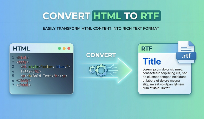 4 metodi gratuiti per convertire HTML in RTF (rich text)