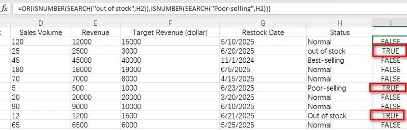 Check Multiple Keywords with OR Logic