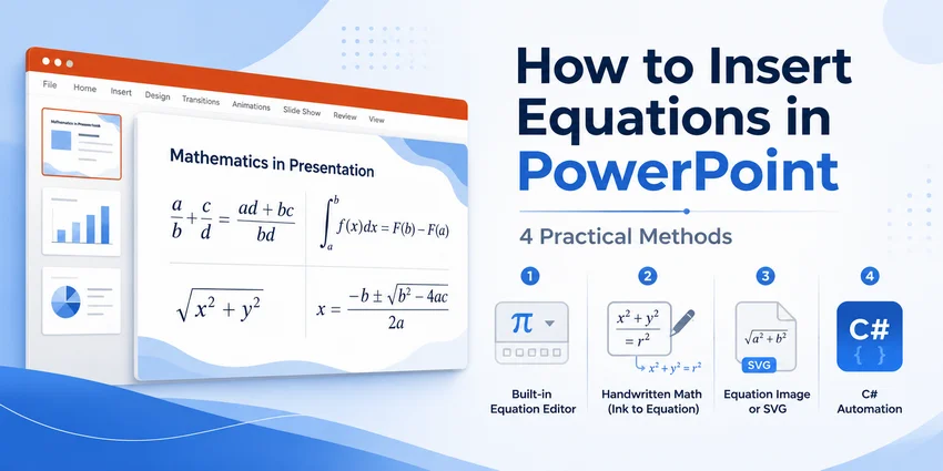 How to Insert Equations in PowerPoint Step-by-Step Guide