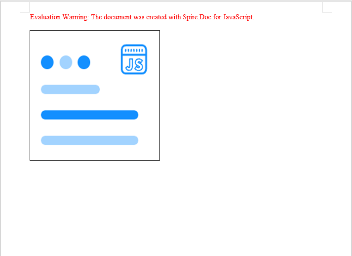 Image filled into the textbox, automatically scaled to fit