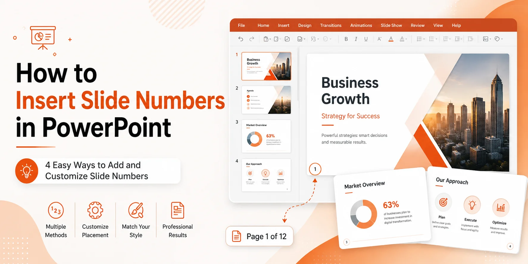 Complete Guide Showing How to Insert Slide Numbers in PowerPoint