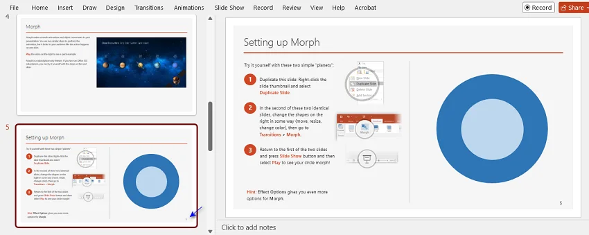 Add Slide Number to a Single PowerPoint Slide