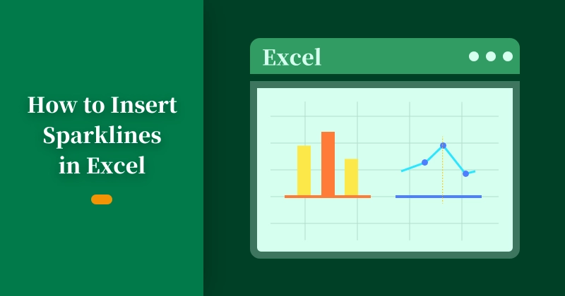 Guida passo passo che mostra come inserire Sparkline in Excel