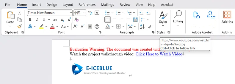 Batch Insert Videos in Word with Free Spire.Doc for Python