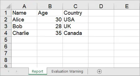 Insert Array to Excel in C#