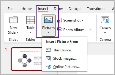 insert image to powerpoint
