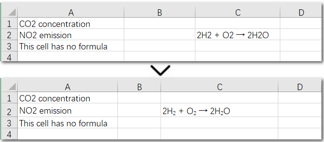 Apply Subscript to Multiple Text in Excel Using Java