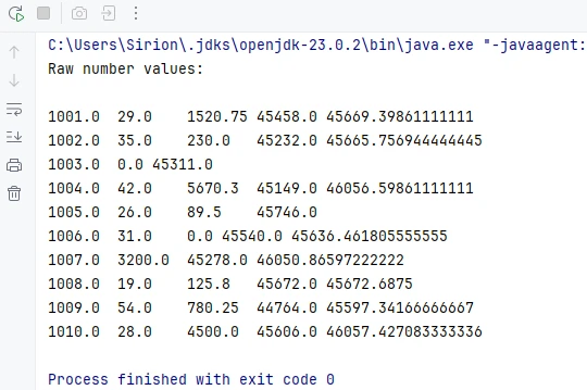 Read numeric values from Excel in Java