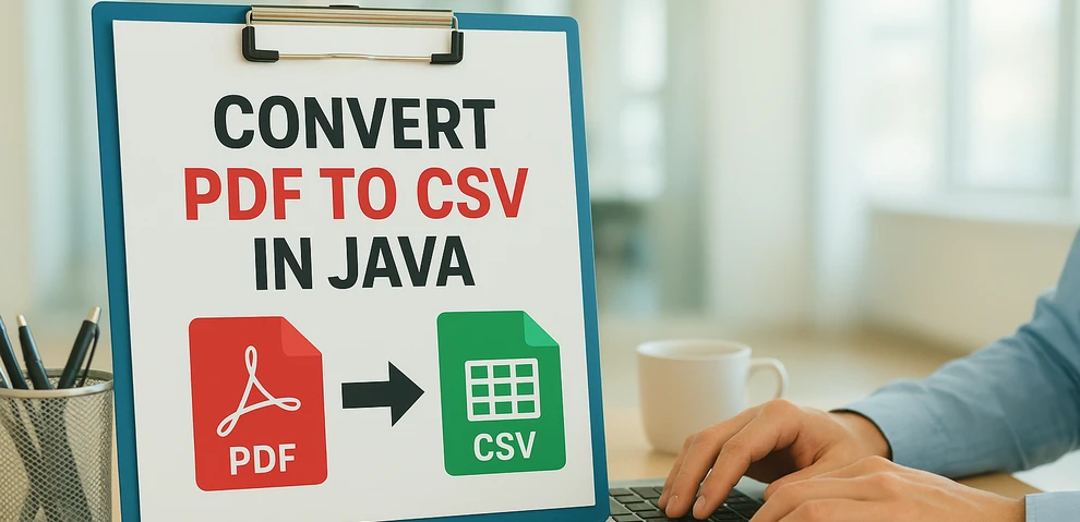 Convert PDF to CSV in Java – extract tables and save as CSV