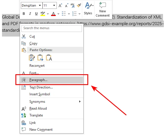 Make a Hanging Indent in Word in Microsoft Word