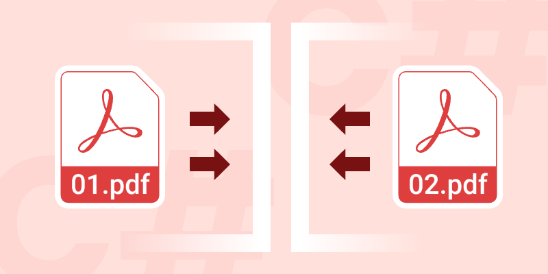Visual guide for Merge PDFs in C#
