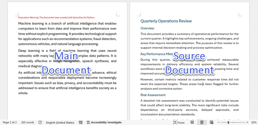 Merge Word Documents Using Python