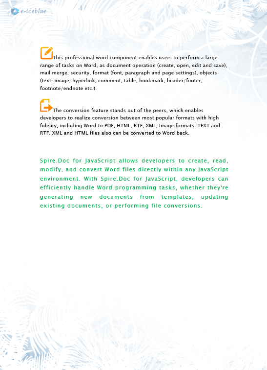 Source content is appended continuously to the same section of the target document without page breaks