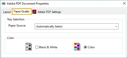 Vai a Carta/Qualità