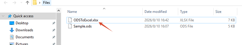 ODS converted to Excel with Spire.XLS for JavaScript