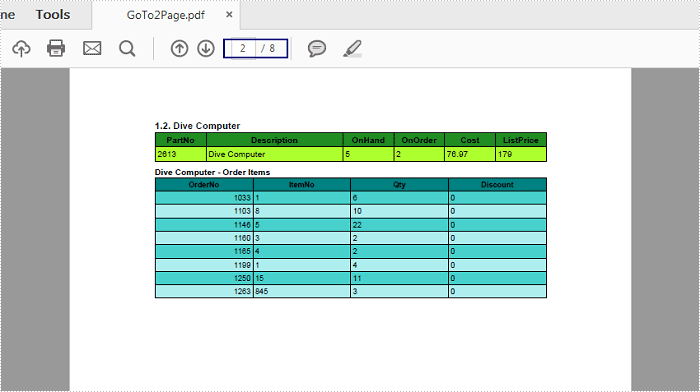 How to open a PDF document at a specific page in C#, VB.NET