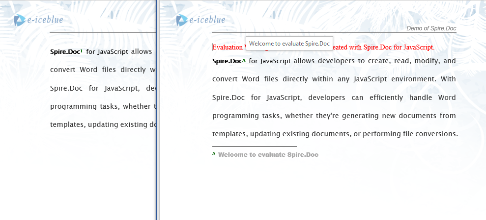 Set footnote position and number format in Word document