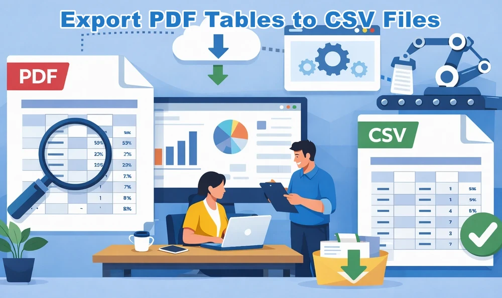 Tutorial on Converting PDF Tables to CSV with Manual, Online & Automated Methods