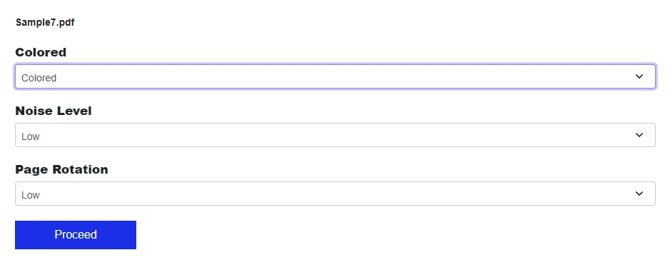 Configure PDF to Scanned PDF Converter Settings