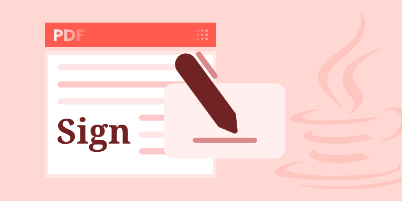 Digitally sign PDF with Java