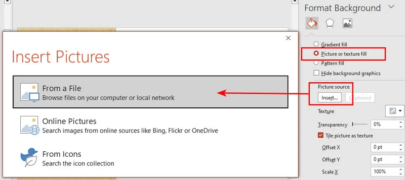 Make a Picture the Background in Microsoft PowerPoint