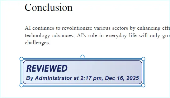 Select a built-in stamp